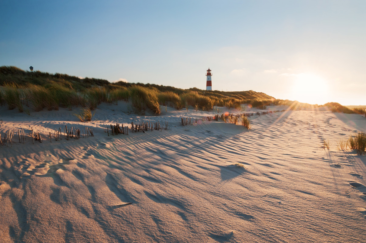 Beautiful beaches in Denmark.