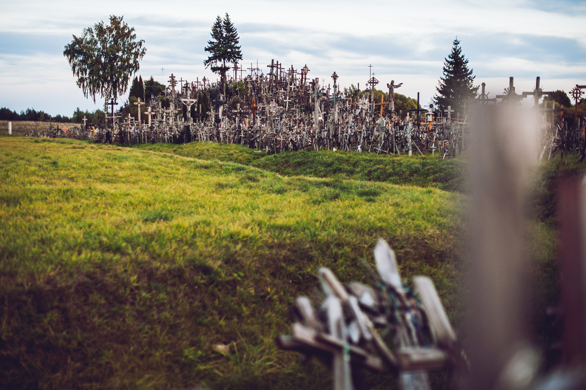 Hill of Crosses with around 100,000 crosses.