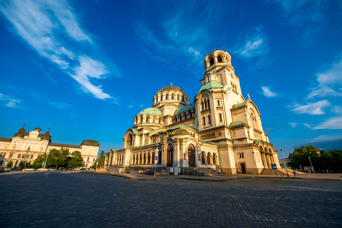 The famous Alexander Nevsky Cathedral.