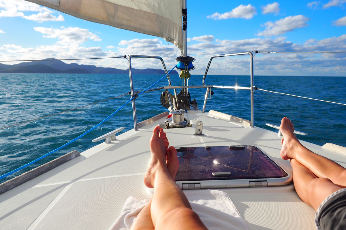 Sailing in Corfu Greece