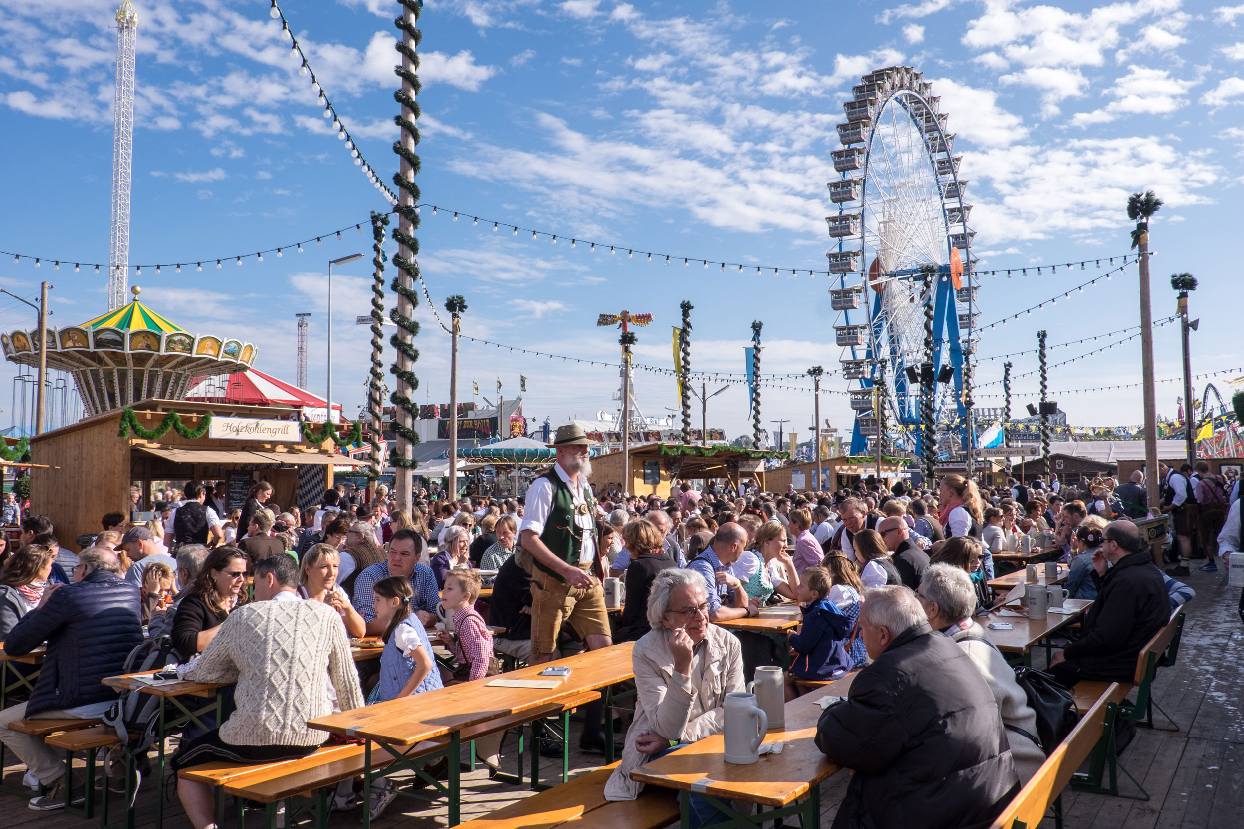 Oktoberfest crowds