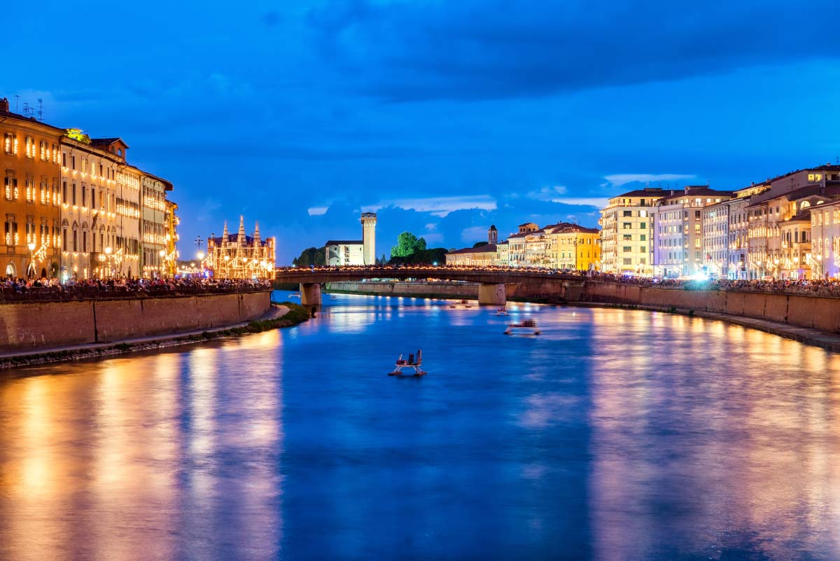 View of Pisa in Italy