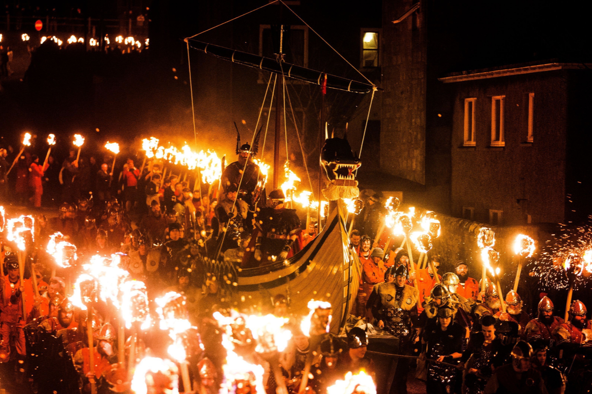 Up Helly Aa Viking Festival Shetland Scotland