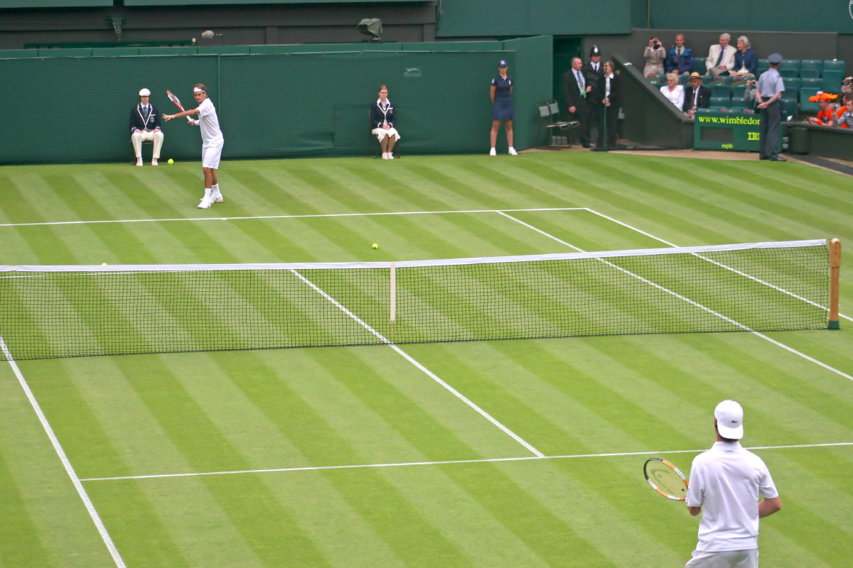 Wimbledon court.