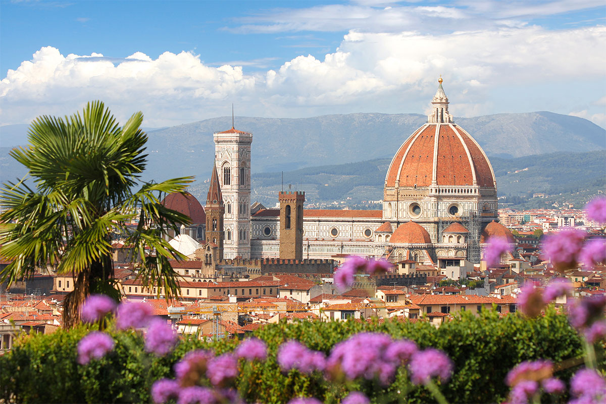 aerial view of florence
