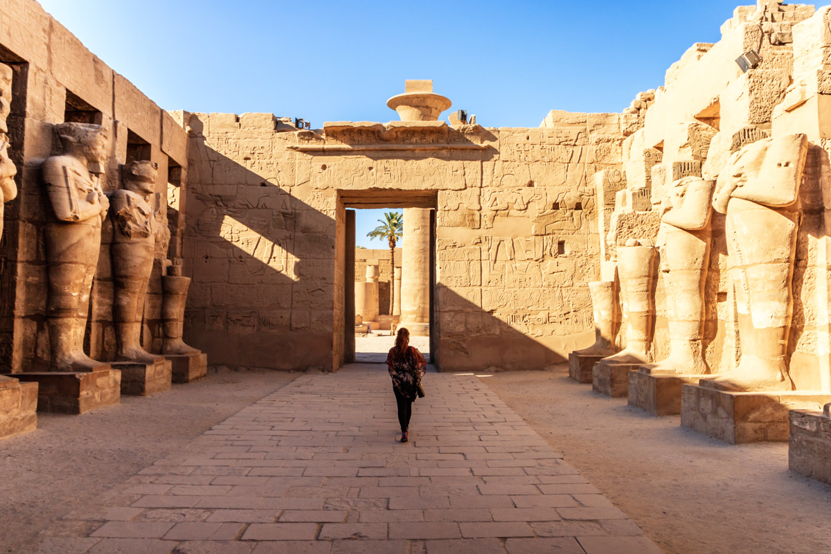 Ruins of Karnak Temple in Luxor, Egypt