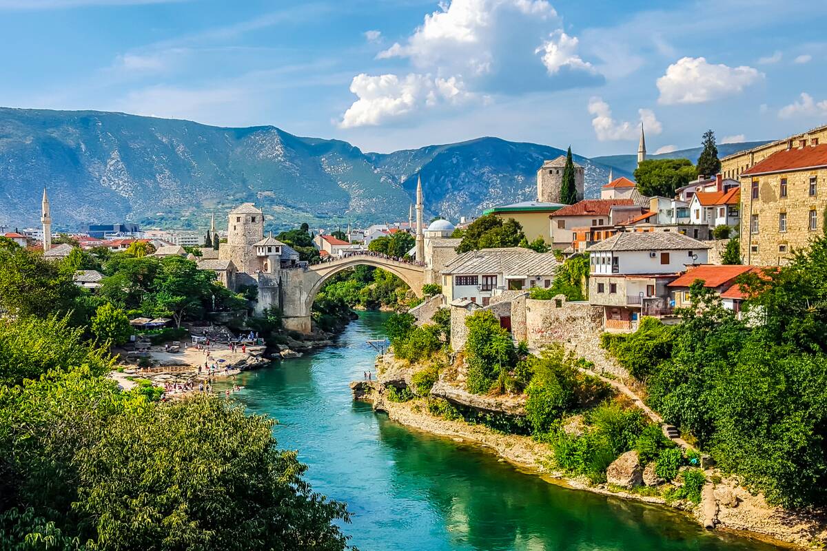 Old Bridge in Mostar Bosnia and Herzegovina