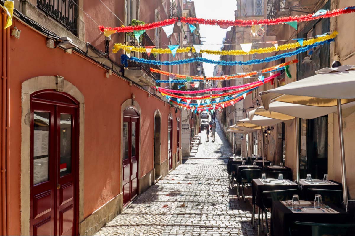 Bairro Alto, centre of Lisbon