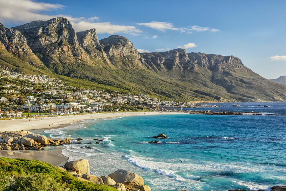 The beautiful City of Cape Town and its white sandy beaches