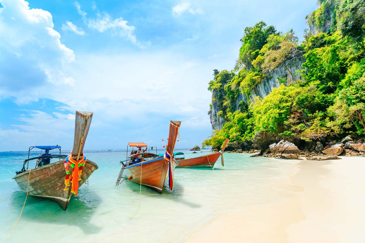 One of the beautiful beaches in Phuket, Thailand