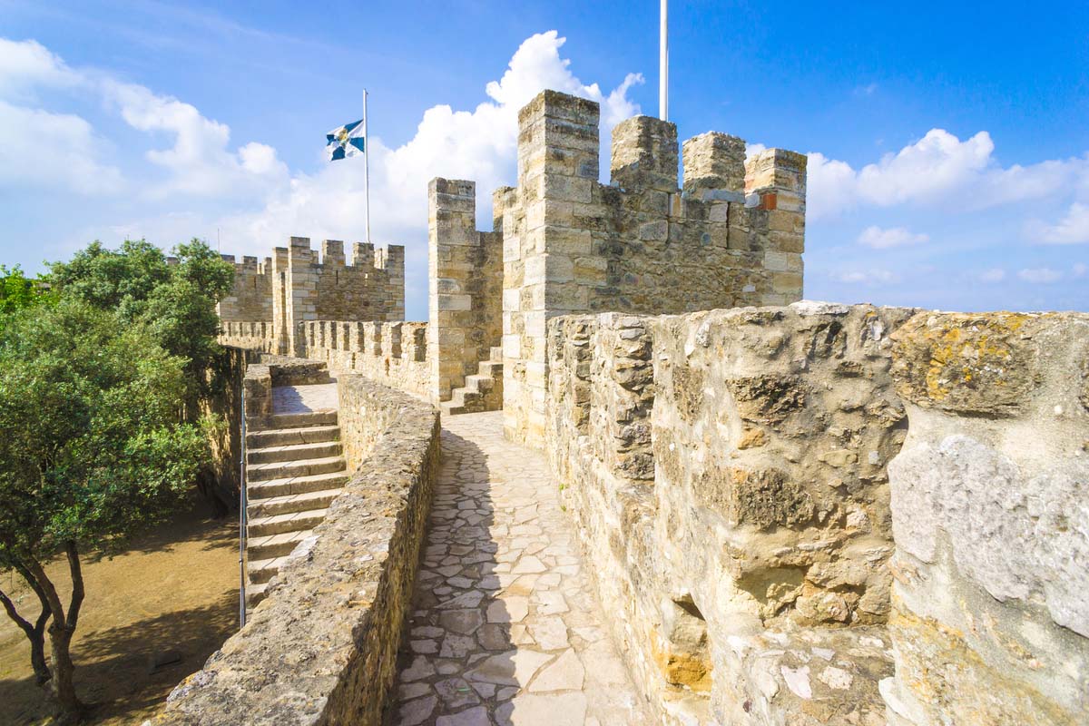The Castelo de Sao Jorge Lisbon