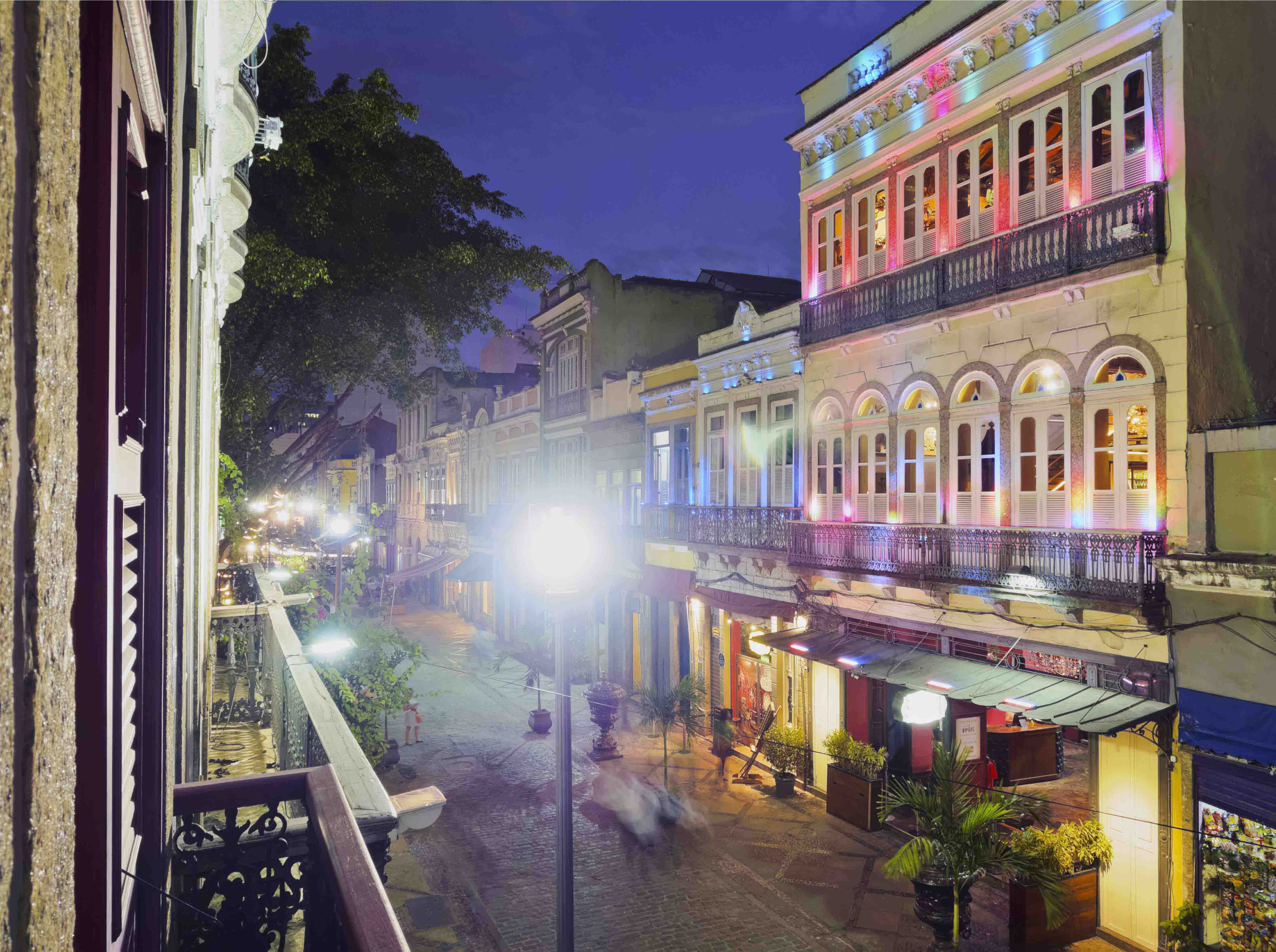 Rua do Lavradio with the Rio Scenarium building in Rio