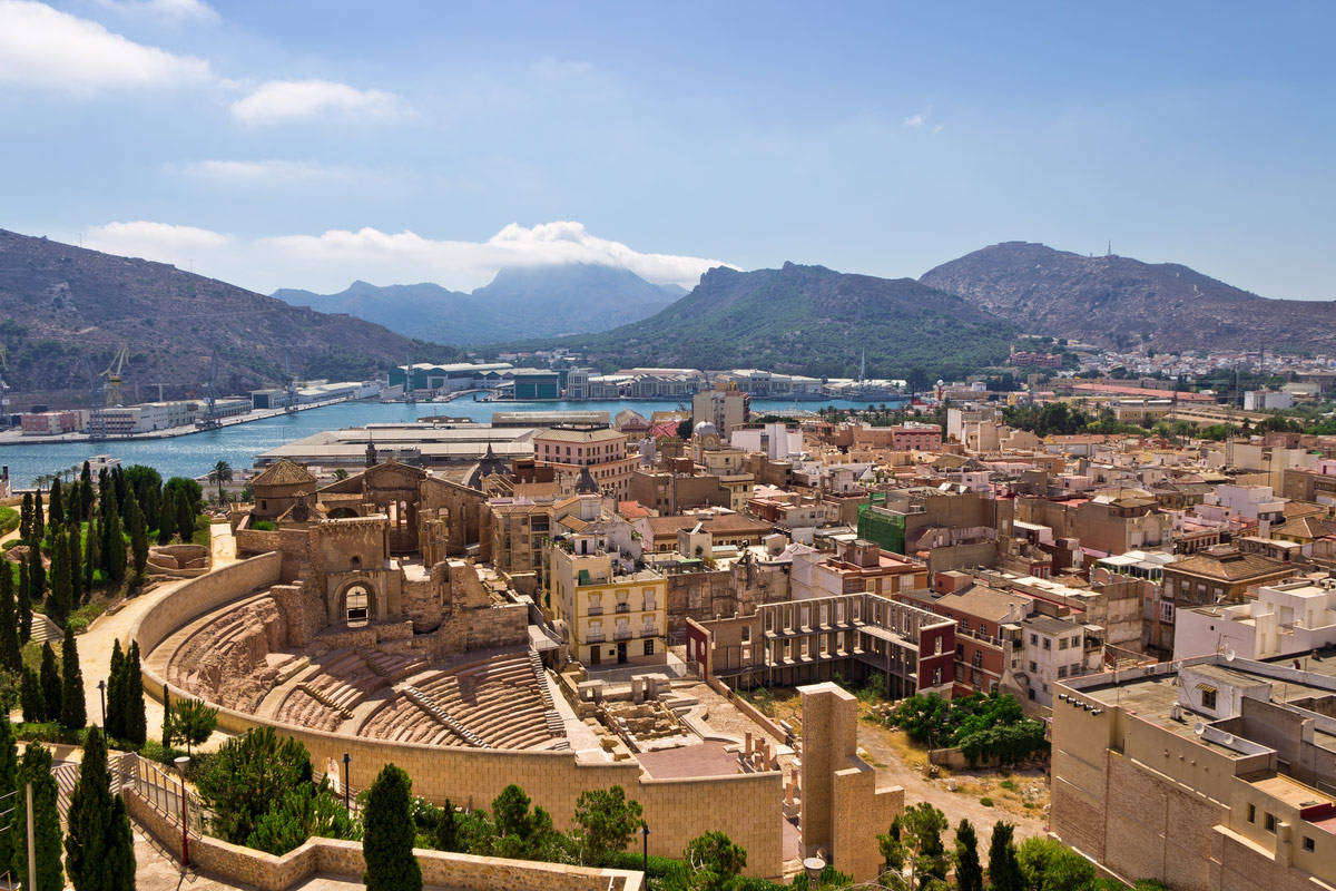 Ancient Roman Amphitheater in Cartagena