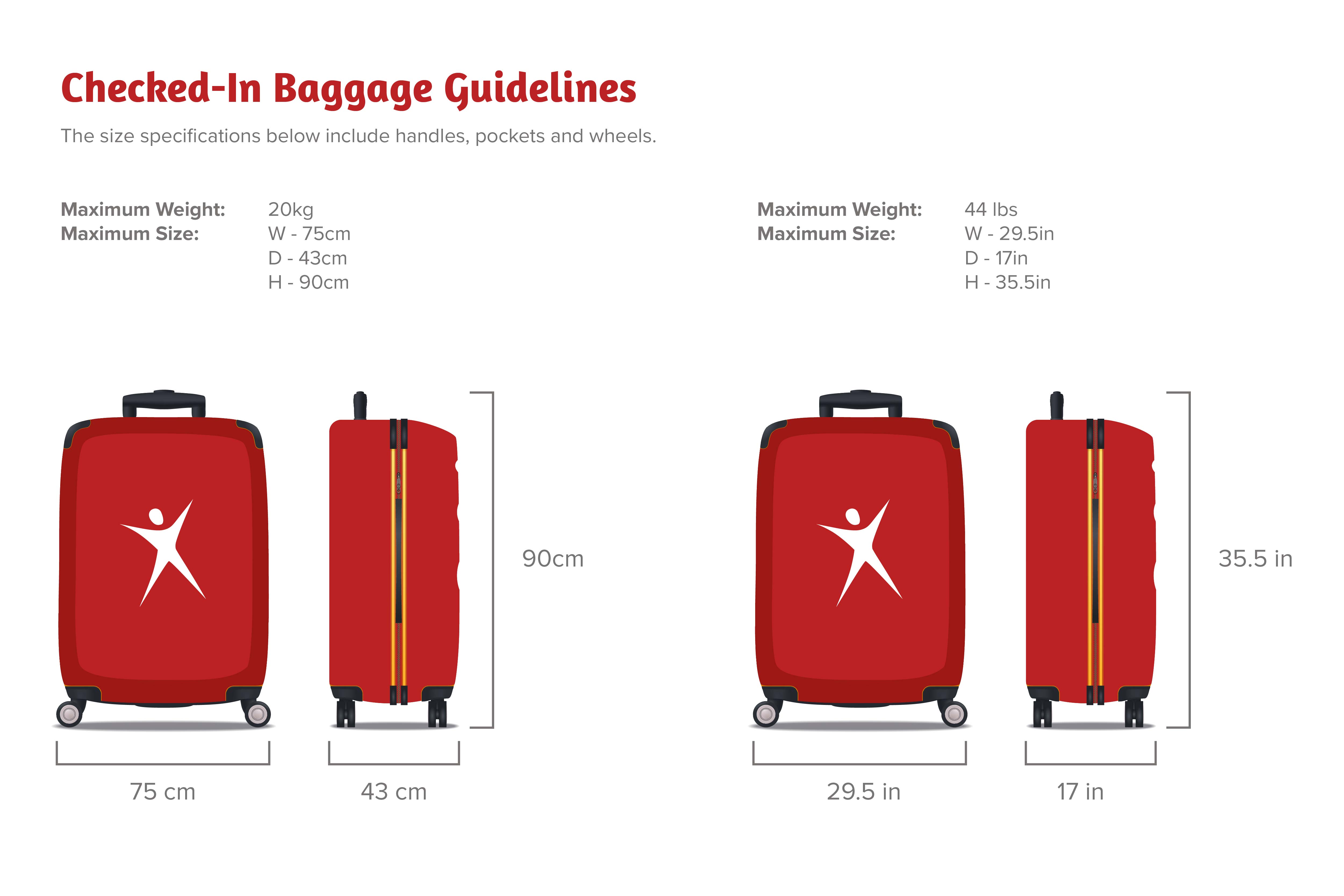 Knowing the luggage restriction makes it easier to pack for winter