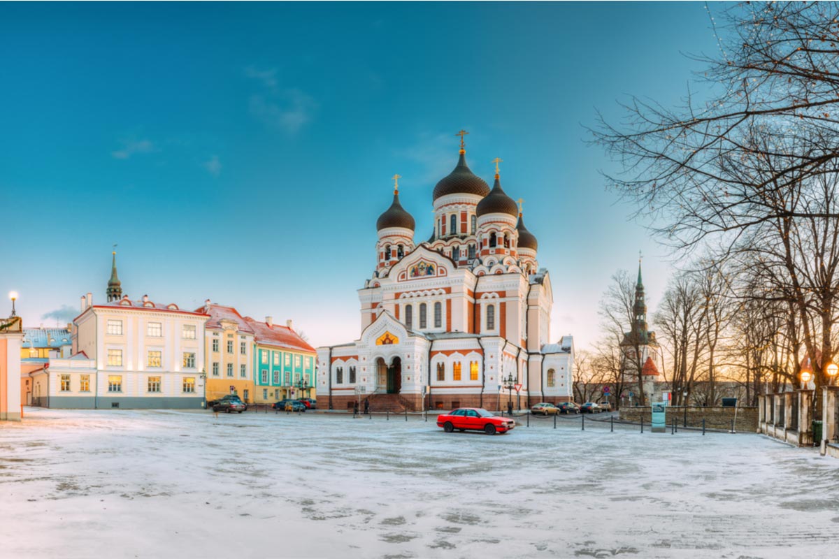 Alexander Nevsky Cathedral. Famous Orthodox Cathedral in Tallinn