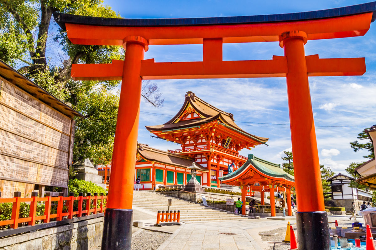 Fushimi Inari Taisha Shrine in Kyoto, Japan