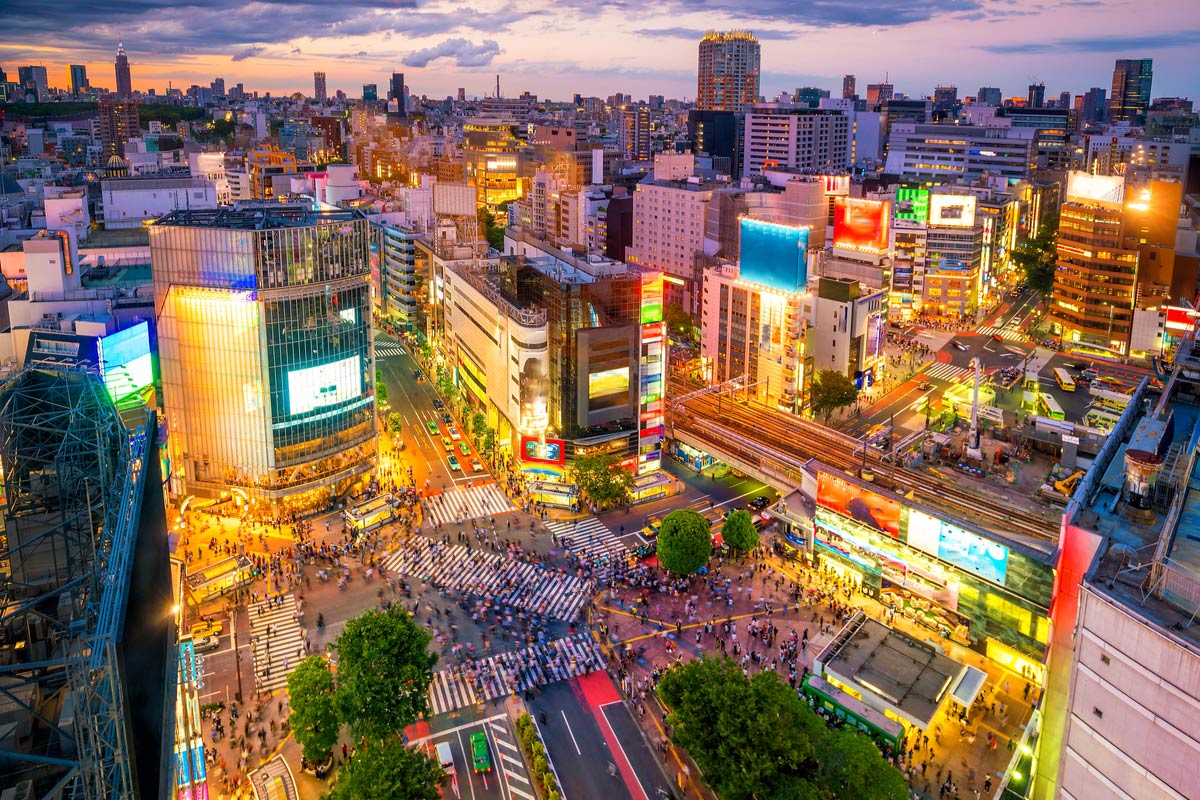 Shibuya Crossing in Tokyo