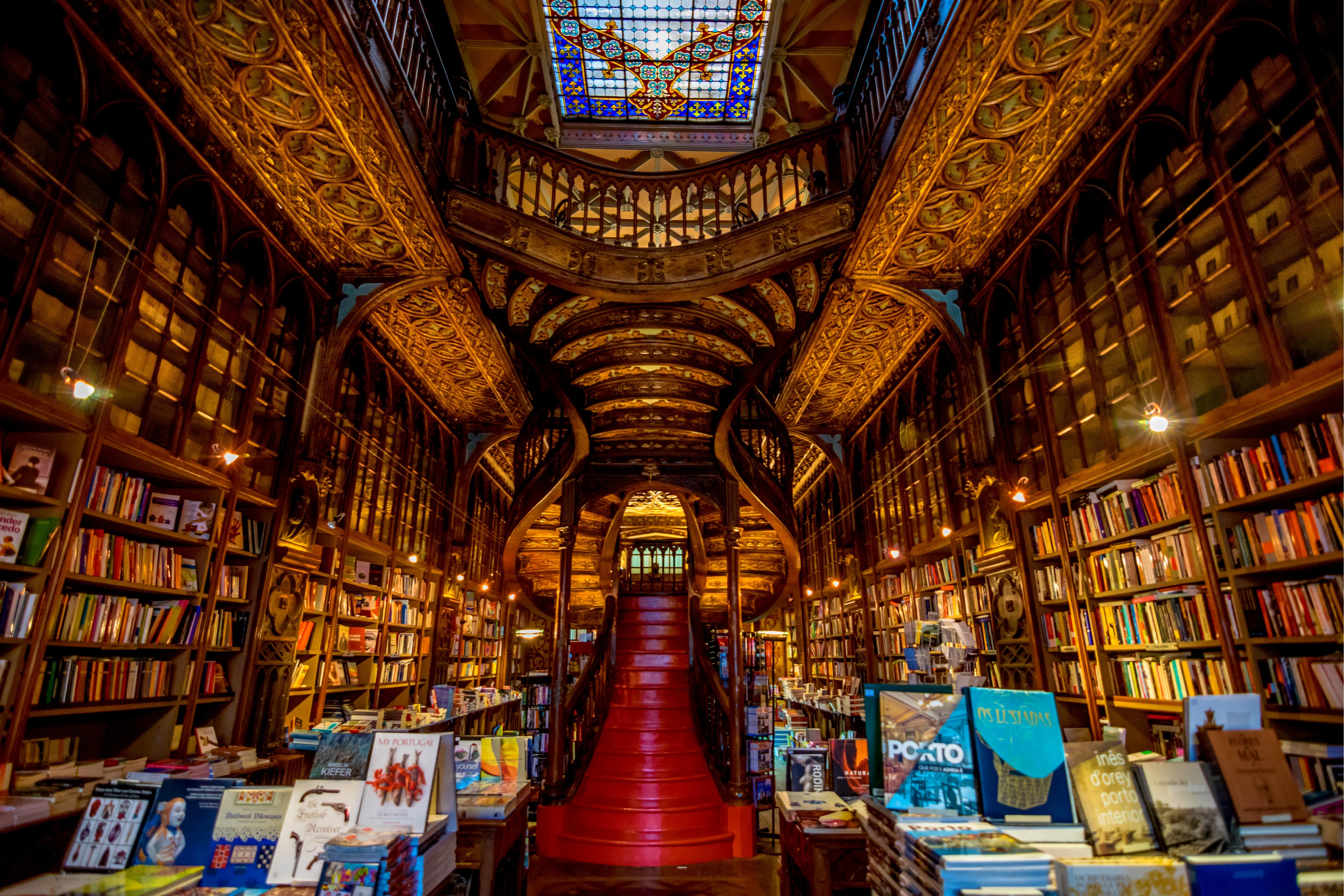 Livraria Lello Portugal beautiful libraries