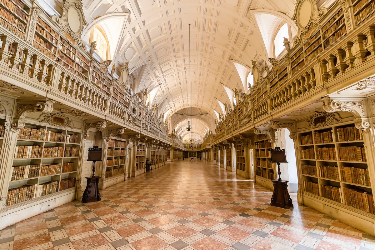 Mafra Palace Library Portugal beautiful libraries
