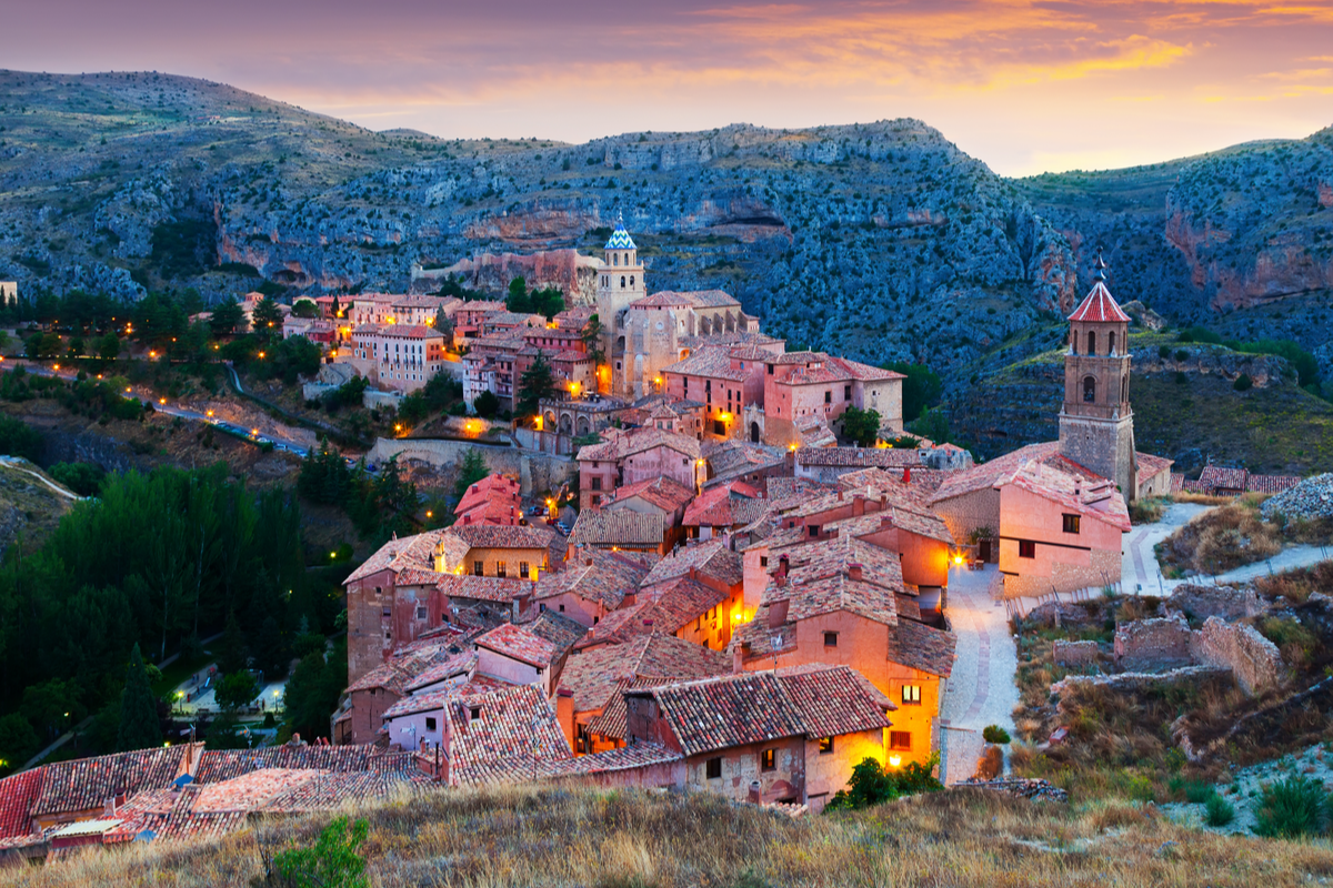 View of Albarracin in Spain