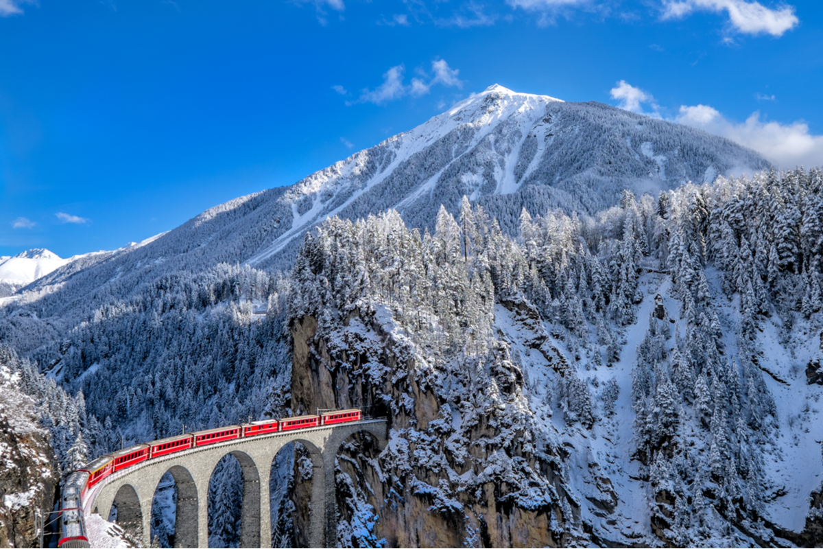 Glacier Express Switzerland railway trip