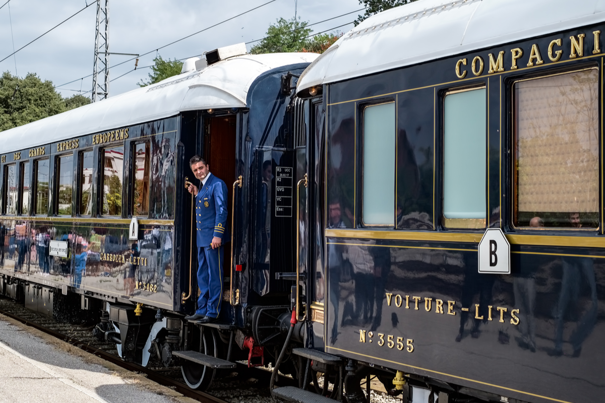 Attendant on Venice Simplon-Orient railway journeys