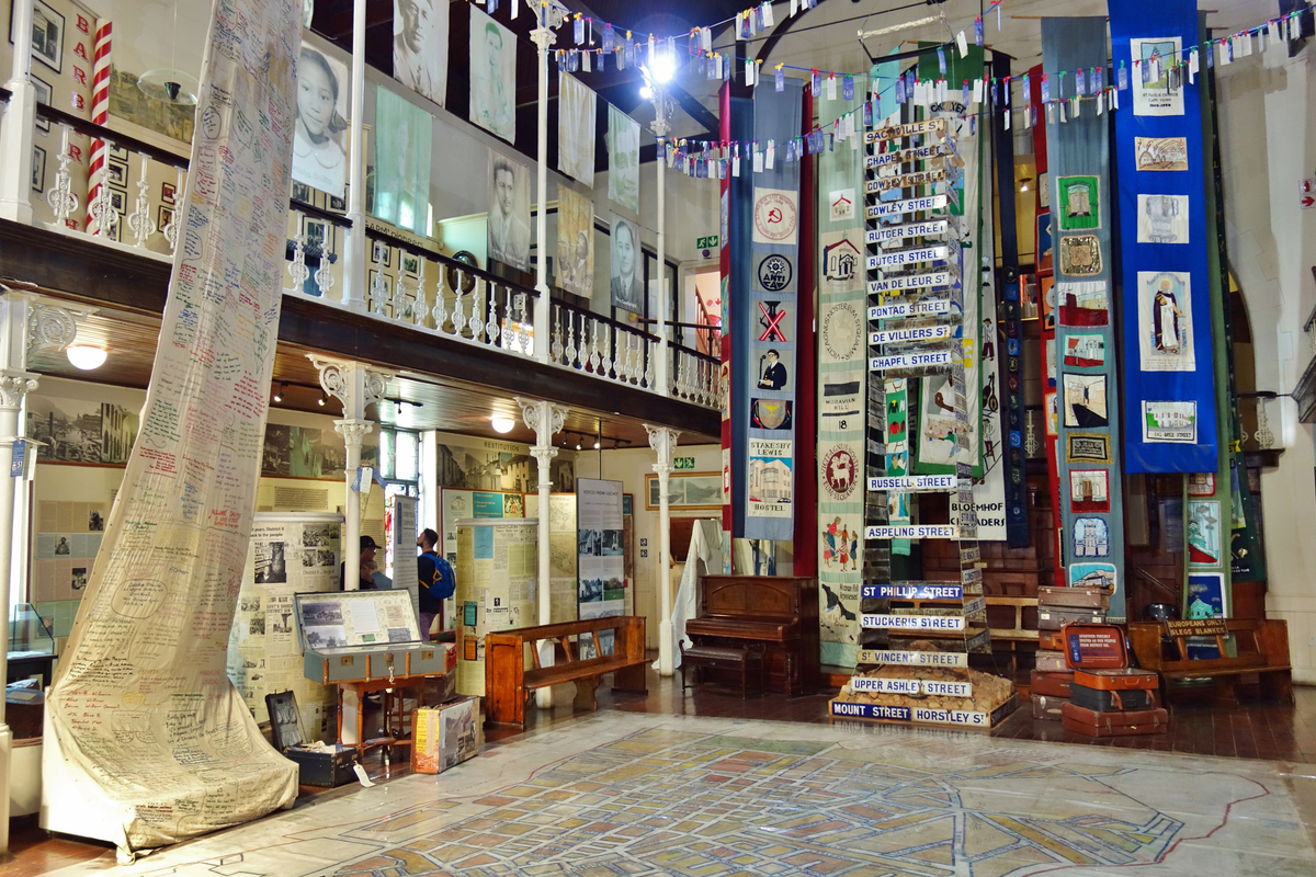 Interior display in District Six Museum Cape Town South Africa Freedom Day