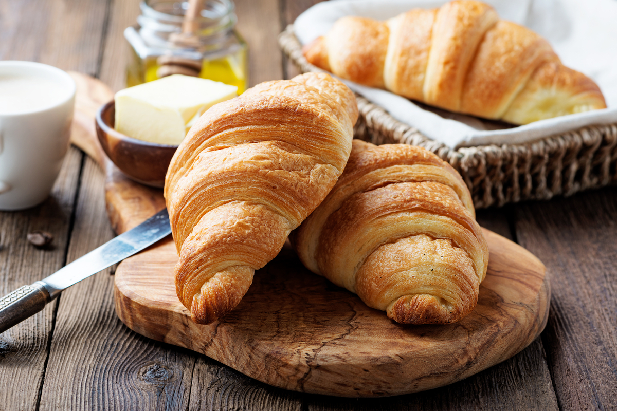 Croissants on board World Baking Day