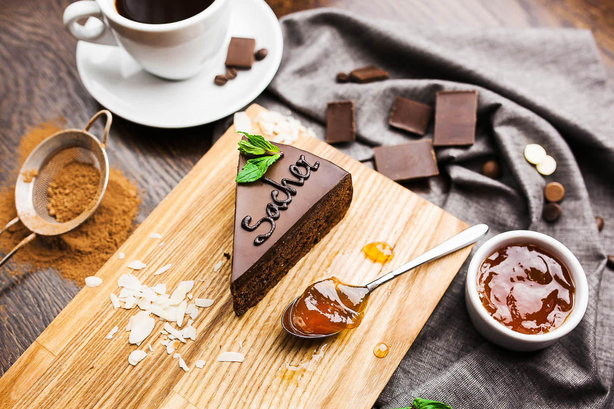 Slice of sachertorte from Austria World Baking Day