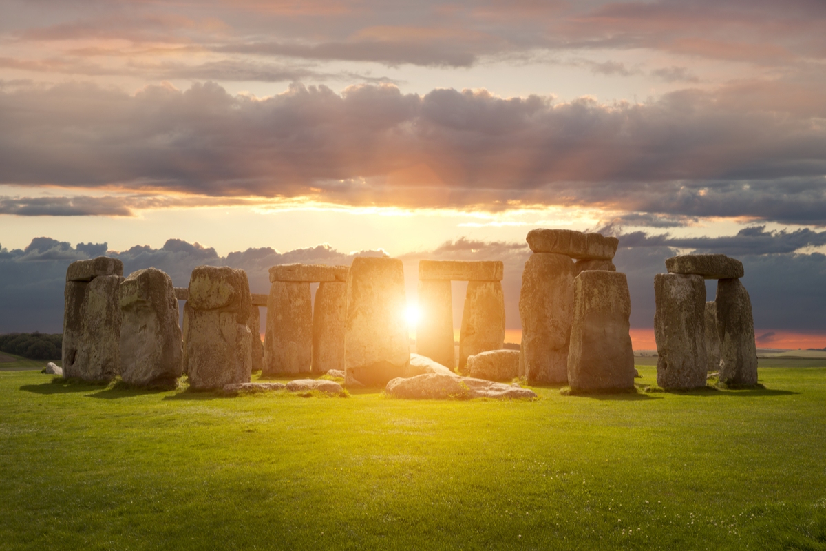 Stonehenge at sunrise England summer solstice