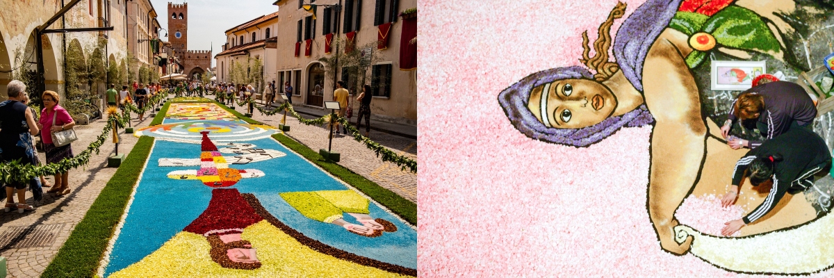 Infiorata festivals are one of the top Italian festivals