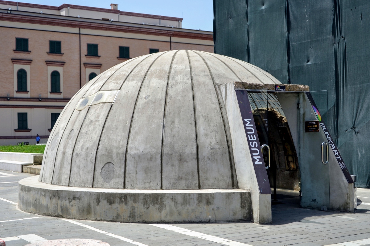 View of Bunk'Art2 Museum in Tirana, Albania