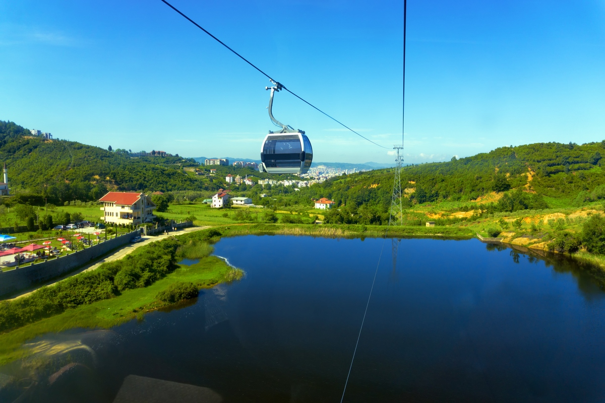 Dajti Ekspres cable car in Tirana Albania
