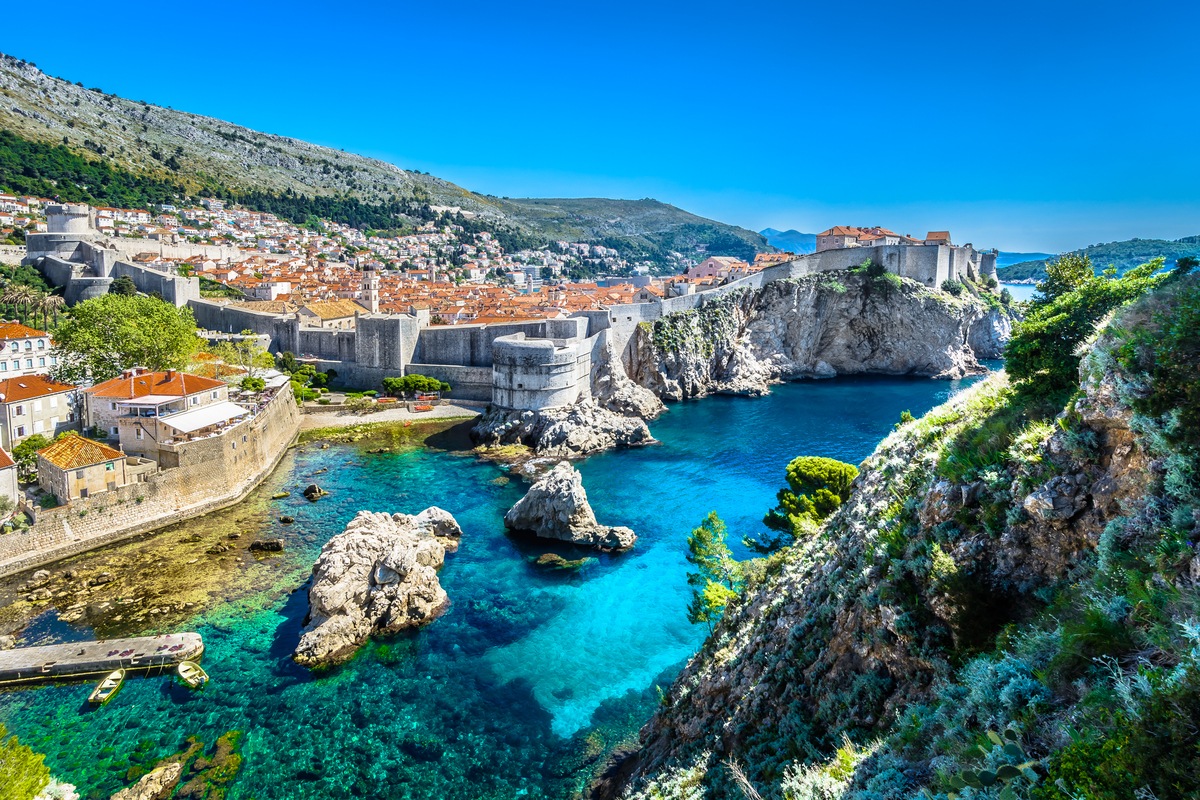 View of Old Town Dubrovnik Balkans
