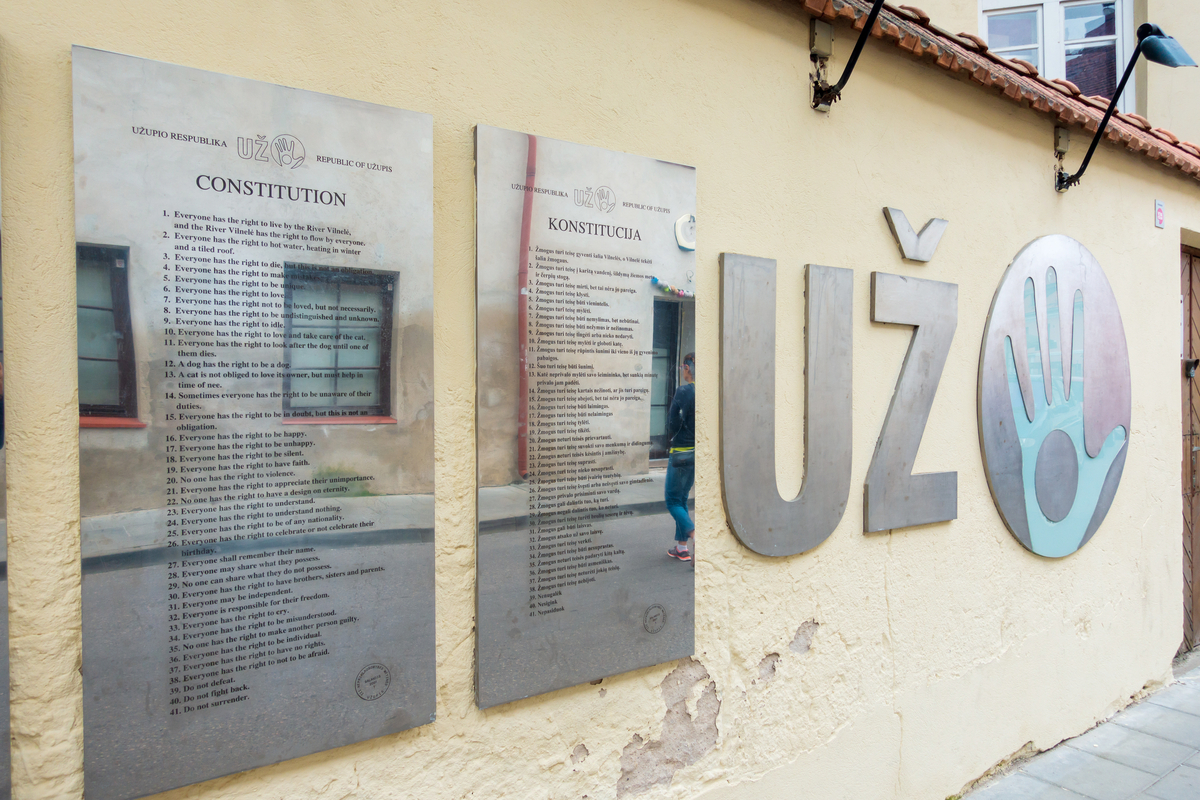Užupis constitution, Lithuania