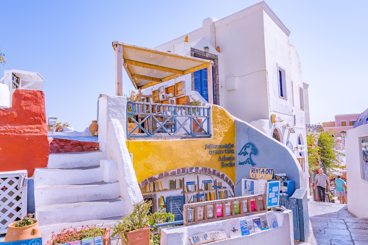 Atlantis Books on Santorini in Greece, Europe Bookshops