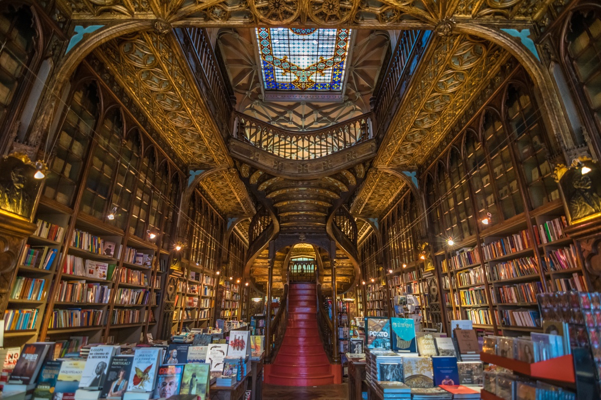 Livraria Lello in Porto, Portugal, Europe Bookshops