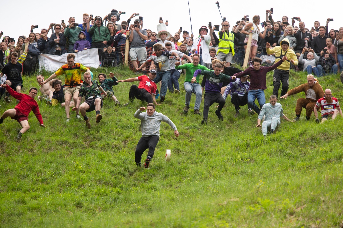 Cheese Rolling Cooper's Hill Gloucester British Traditions