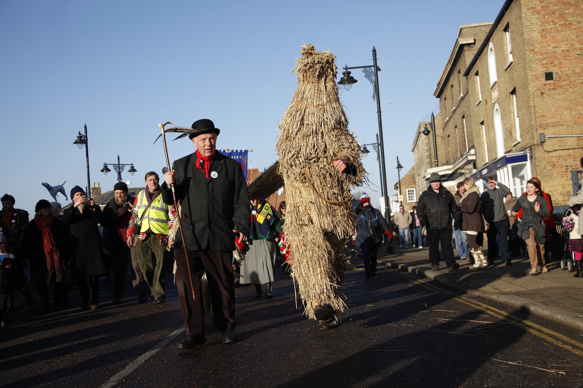 Straw Bear Festival in Whittlesea British Traditions