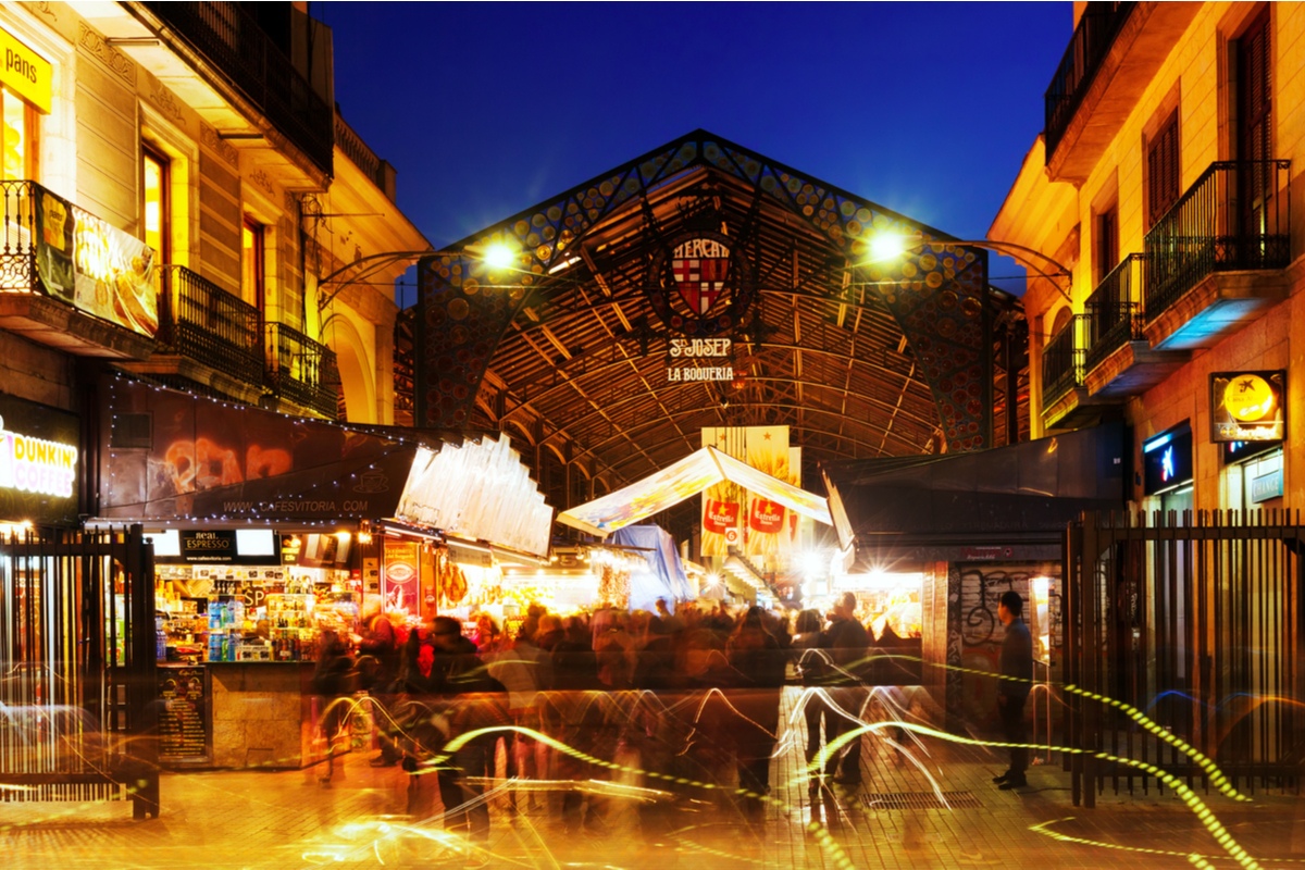 La Boqueria food market Barcelona