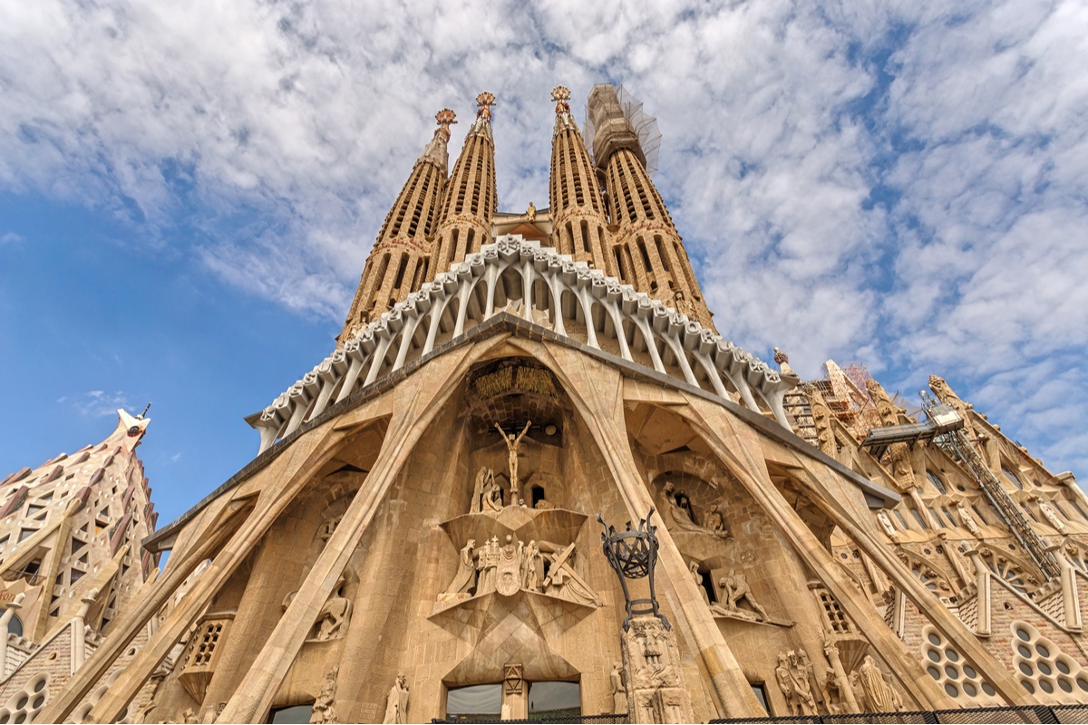 Passion Facade at the Sagrada Familia Barcelona