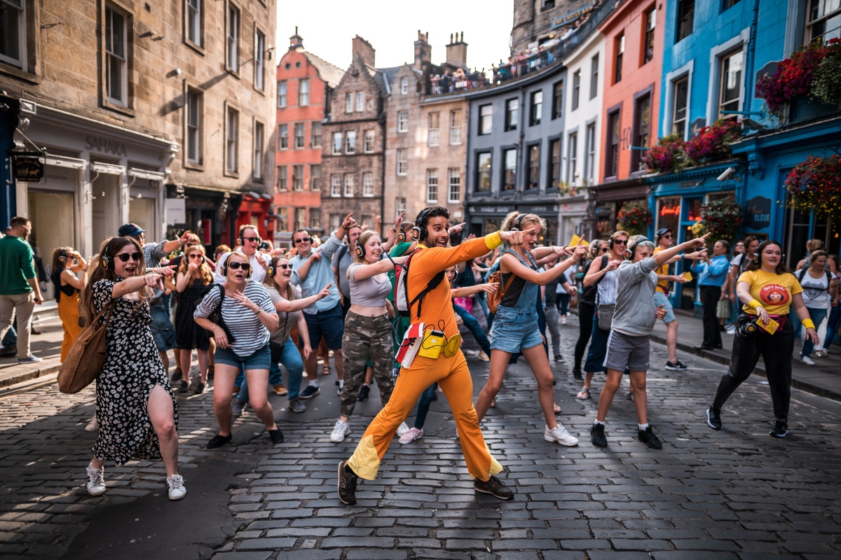 Silent disco at Edinburgh Fringe Festival