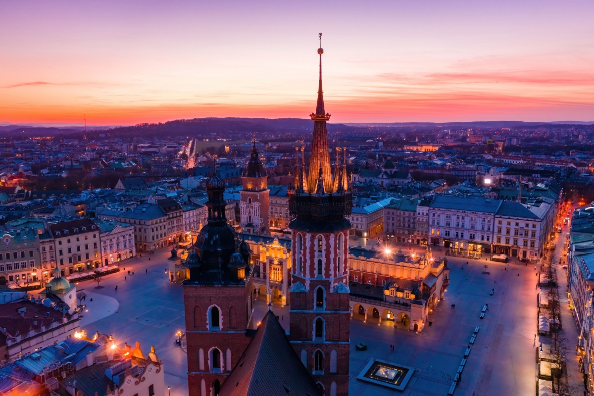 Krakow Main Market Square, Old Town Poland Destinations