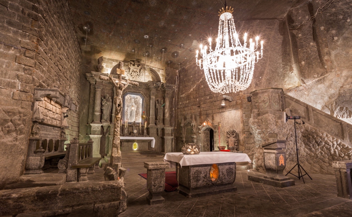 Chapel of St. Kinga in Wieliczka Salt Mine, Poland Destinations