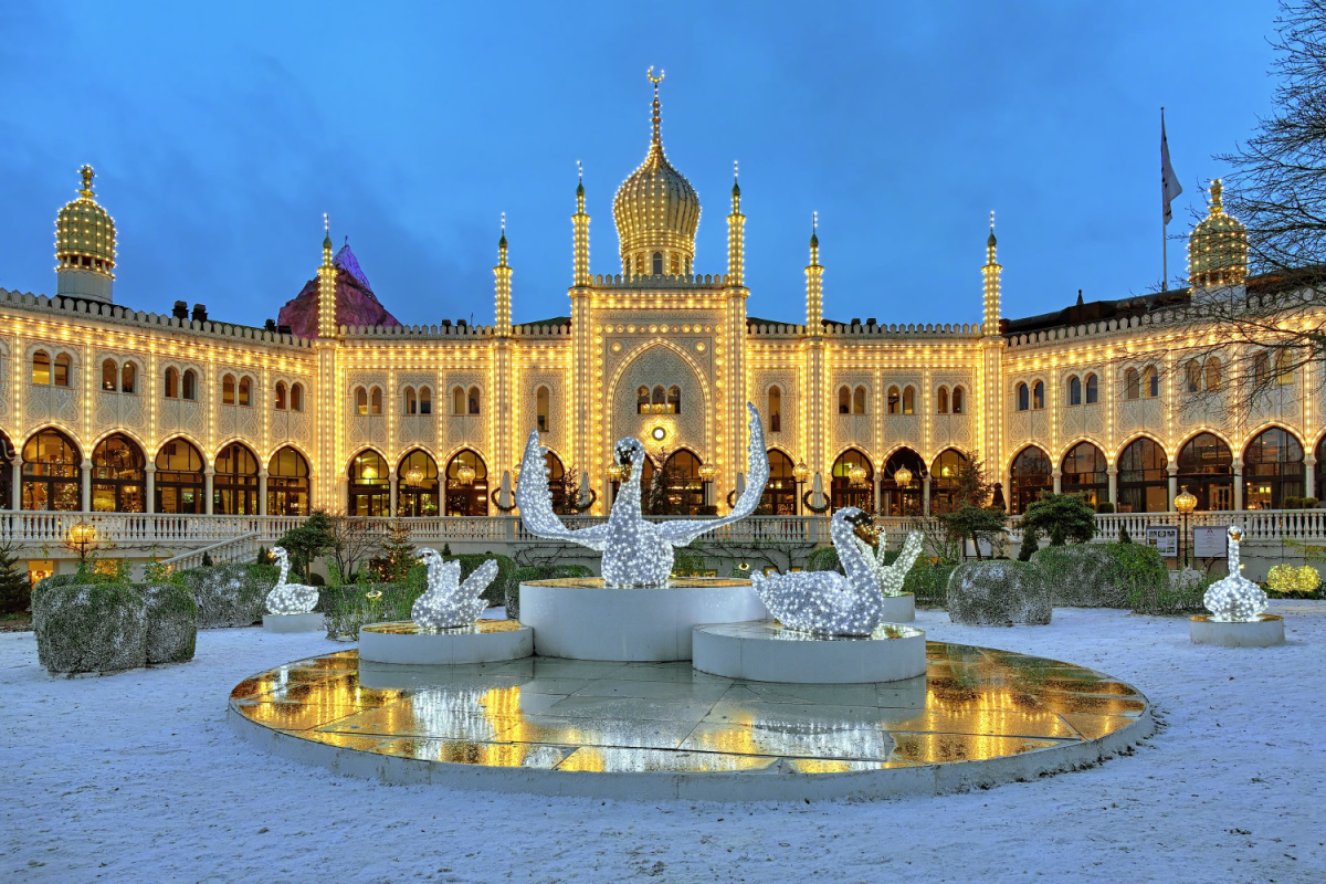 Christmas Lights at Tivoli Garden, Copenhagen, Denmark