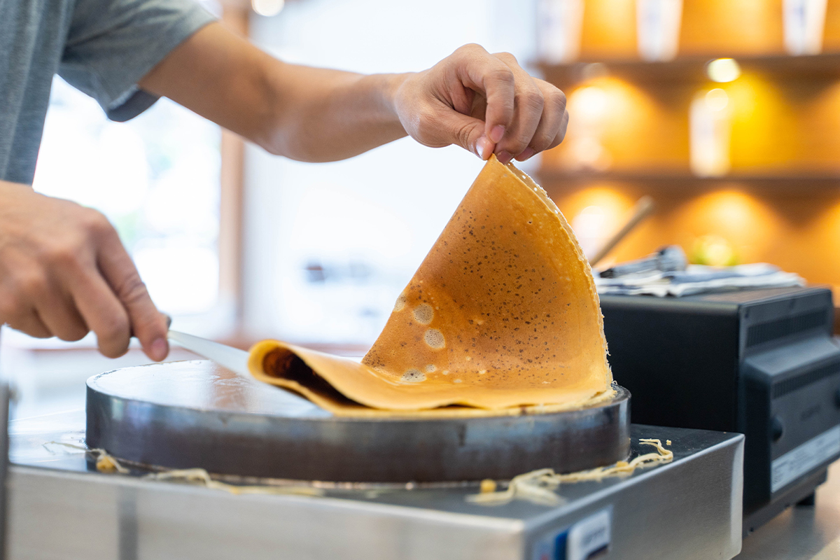 Making a crêpe