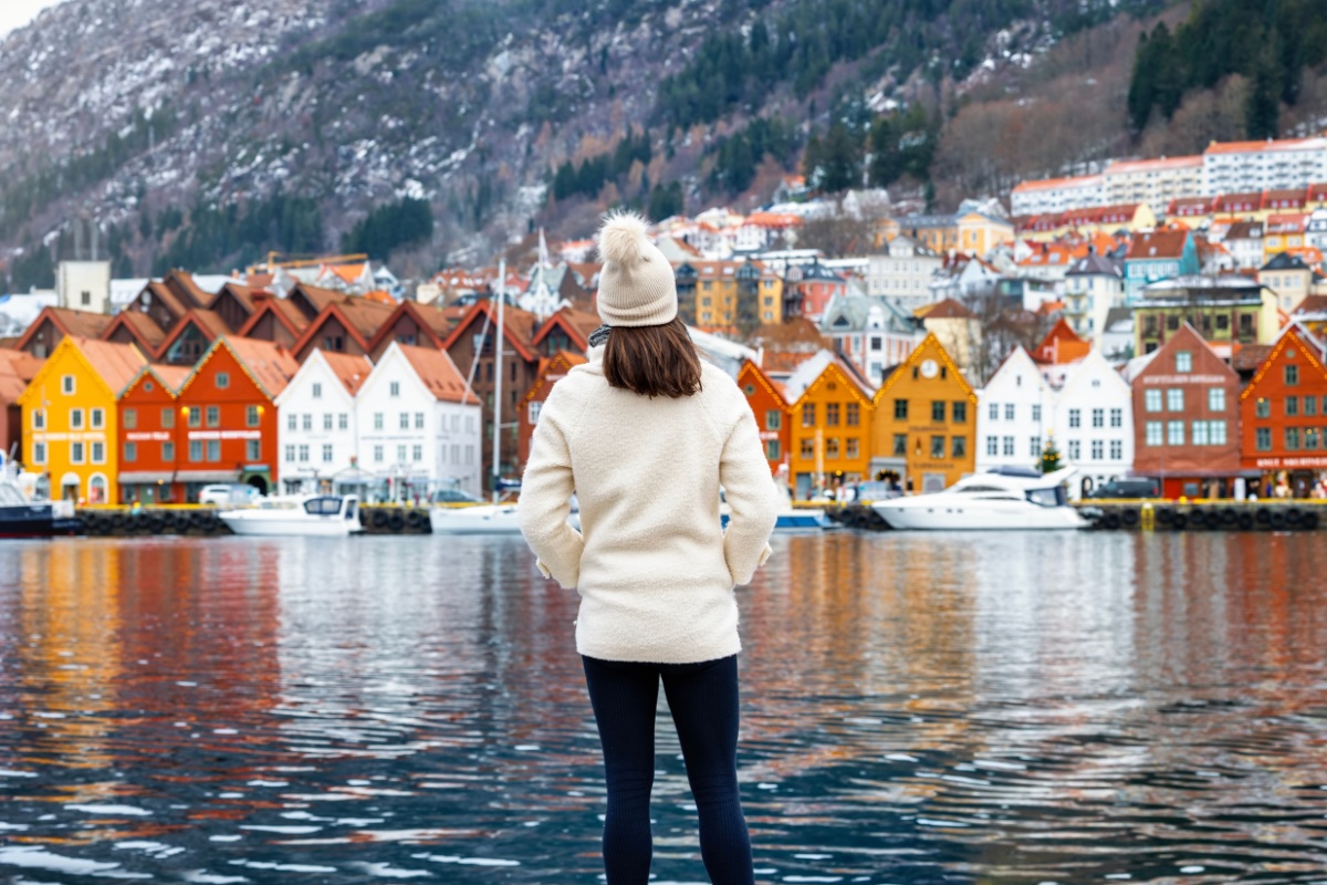 Solo traveller in Bergen, Norway